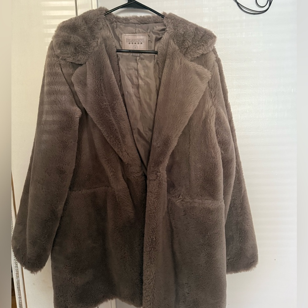 BLANK NYC faux fur jacket